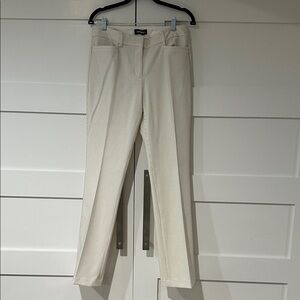 Express Cream Pinstripe colonist barely boot mid rise. Women's Pants. 10R